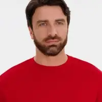 Джемпер с коротким рукавом Siluetti Volumica, красный, размер XS/S