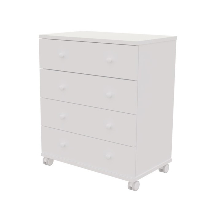 Комод пеленальный детский ИНКАНТО 800/4, 80х45х94 см., 4 ящика, цвет белый