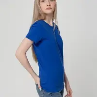 Футболка женская T-bolka Lady ярко-синяя, размер XXL
