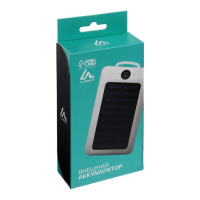 Внешний аккумулятор Luazon PB-09, 7000 мАч, 2хUSB, microUSB, 1 A,солнеч бат,фонарик,компас