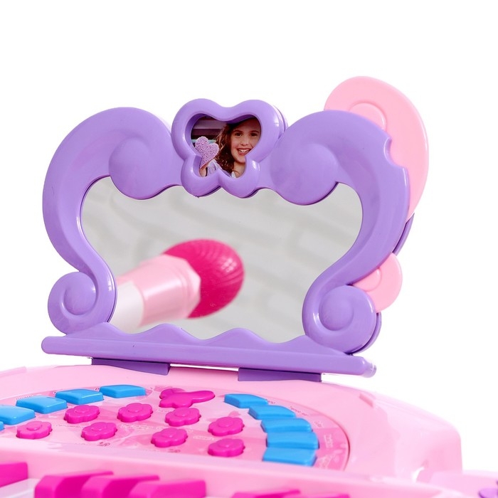 Пианино «Мечта девочки», со стульчиком, зеркалом, микрофоном Пианино «Мечта девочки», со стульчиком, зеркалом, микрофоном
