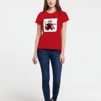 Футболка женская Carmen and Carwoman, красная, размер XL Футболка женская Carmen and Carwoman, красная, размер XL