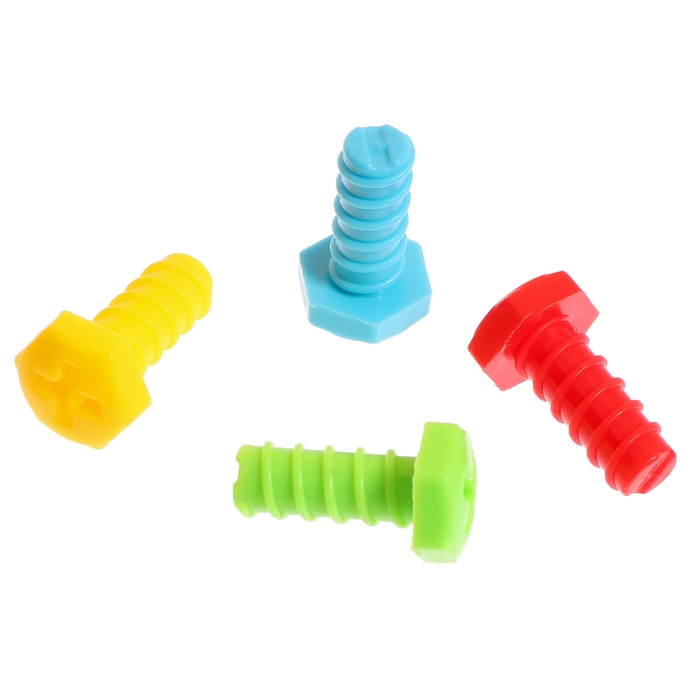 Конструктор винтовой &laquo;Обучающая мозаика&raquo;, 4 в 1, стол+стул, с электрическим шуруповёртом