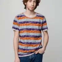 Футболка мужская RAYET двусторонняя, оранжевый/фиолетовый , размер XL