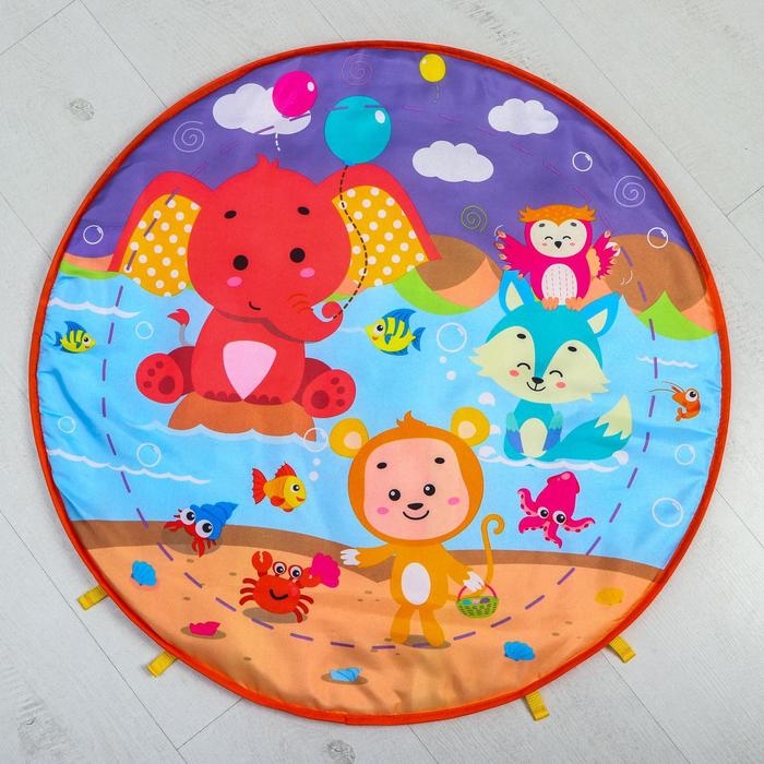 Развивающий коврик &laquo;Игра малыша&raquo;, с пианино, круглый, голубой