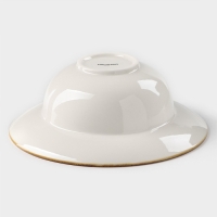 Тарелка фарфоровая для пасты Magistro &laquo;Церера&raquo;, 400 мл, d=19,5 см, цвет коричневый