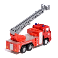 Грузовик металлический «КАМАЗ. Пожарная Служба», 1:54, инерция Грузовик металлический «КАМАЗ. Пожарная Служба», 1:54, инерция