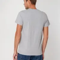 Футболка мужская T-bolka Stretch, серый меланж, размер L