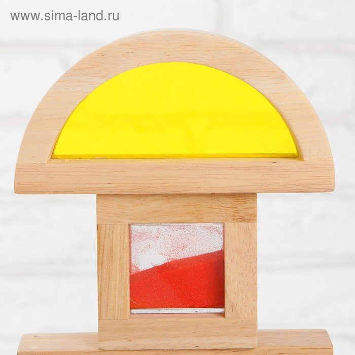 Сенсорный конструктор &laquo;Радужные блоки&raquo;, с различными текстурами