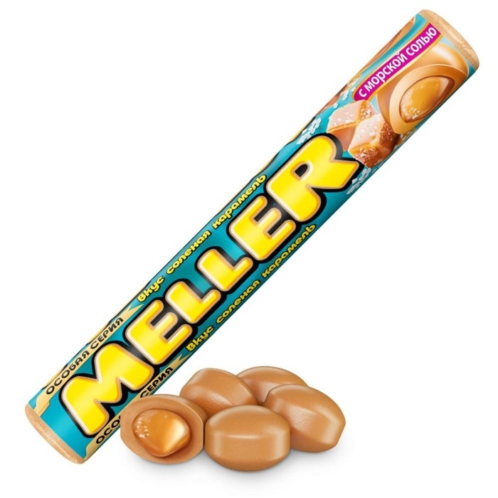 Жевательная конфета Meller солёная карамель, 38 г Жевательная конфета Meller солёная карамель, 38 г