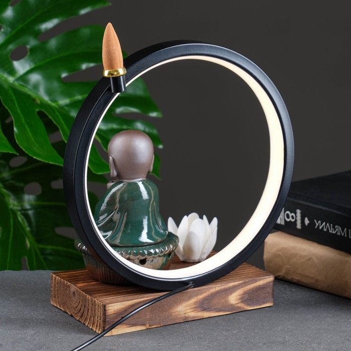 Подставка для благовоний Подставка для благовоний "Будда" 23х20см, с подсветкой USB