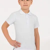 Рубашка поло детская Virma Kids, белая, 8 лет