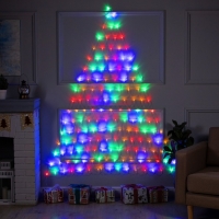 Гирлянда &laquo;Сеть-ёлка&raquo; 2 &times; 2 м, IP20, тёмная нить, 152 LED, свечение мульти, 8 режимов, 220 В