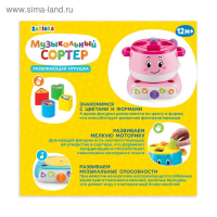 Развивающая игрушка &laquo;Музыкальный сортер&raquo;, свет, звук, МИКС