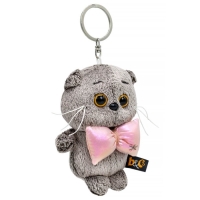 Брелок - детский мягкий &laquo;Басик с объёмным бантом&raquo;, 15 см