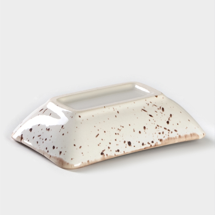 Соусник фарфоровый под соевый соус Punto bianca, 50 мл, 9,5&times;7 см