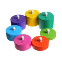 Развивающий набор цилиндров Монтессори, 30 × 30 × 5 см Развивающий набор цилиндров Монтессори, 30 × 30 × 5 см