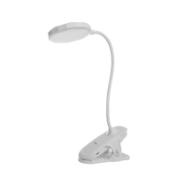 Светильник на прищепке с подставкой под телефон "Грань" 5Вт LED USB 2700-6500К белый Светильник на прищепке с подставкой под телефон "Грань" 5Вт LED USB 2700-6500К белый