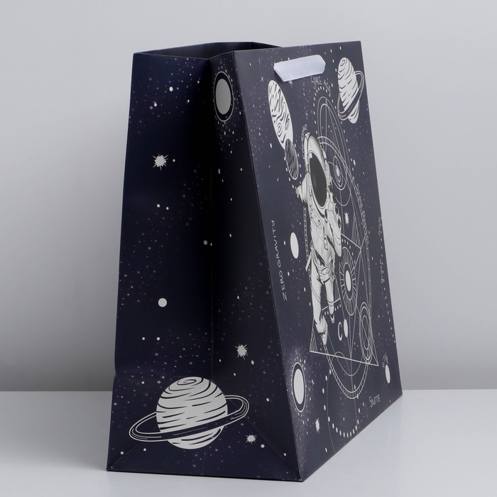 Пакет подарочный ламинированный горизонтальный, упаковка, &laquo;Космос: Полёт&raquo;, XL 49 х 40 х 19 см