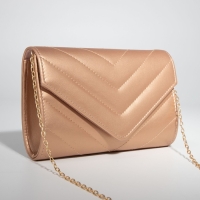 Сумка-клатч на клапане, цвет бронзовый Сумка-клатч на клапане, цвет бронзовый