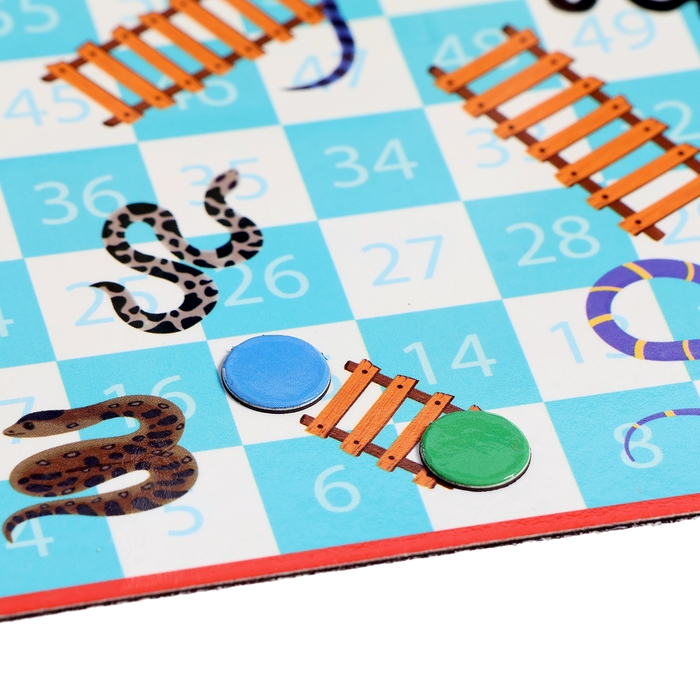 Настольная игра &laquo;Лудо. Змеи и лестницы&raquo;, 2-4 игрока, 5+