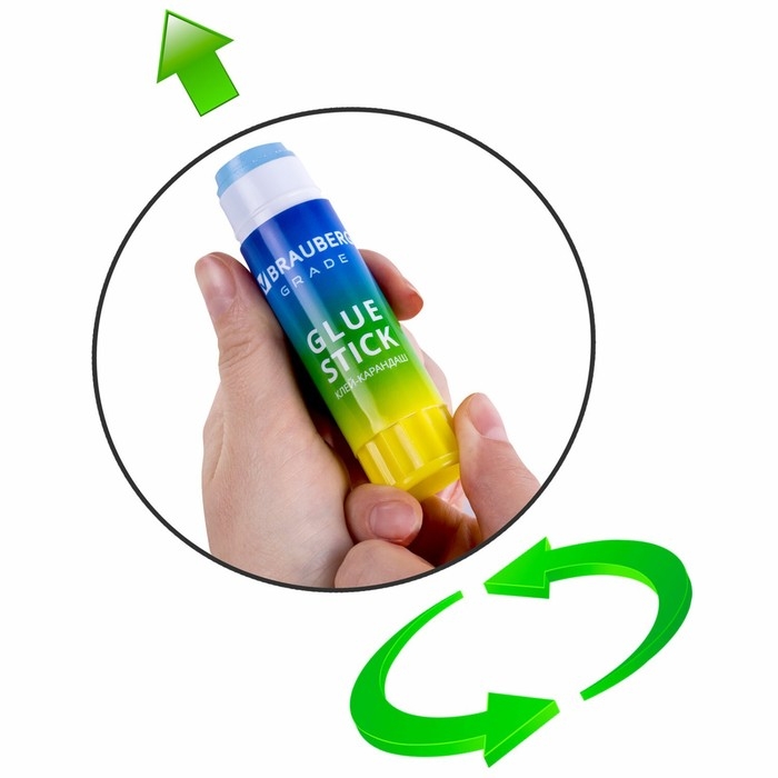 Клей-карандаш PVP 21г BRAUBERG GRADE, в градиентном корпусе, ассорти 271247 Клей-карандаш PVP 21г BRAUBERG GRADE, в градиентном корпусе, ассорти 271247