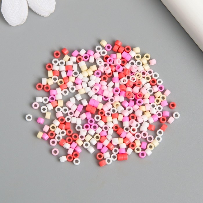 Бисер стекло 11/0 Бисер стекло 11/0 "Цилиндр. Оттенки розового" 10 г