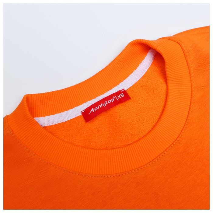 Свитшот РОСКОСМОС х ONLYTOP, р. S, цвет оранжевый