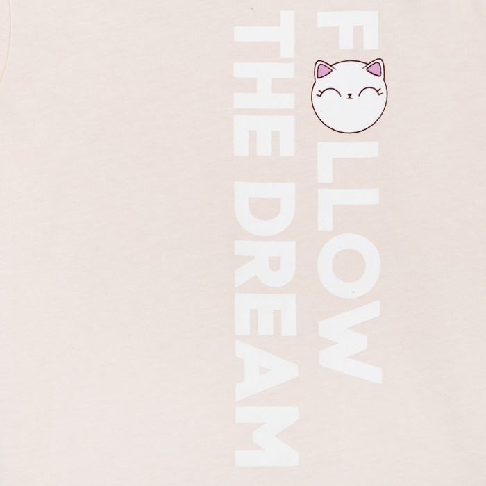 Пижама детская для девочки KAFTAN "Dream" р.30 (98-104), бежевый