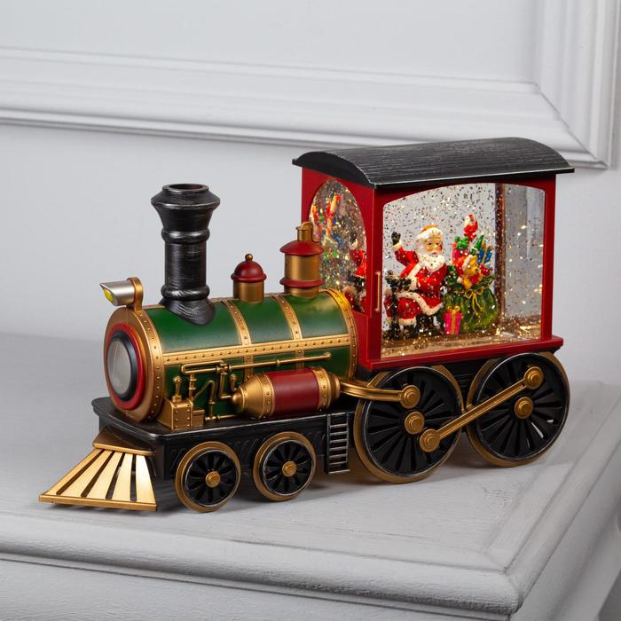 Светодиодная фигура &laquo;Паровоз&raquo; 31 &times; 17 &times; 10 см, пластик, батарейки ААх3 (не в комплекте), USB, свечение тёплое белое