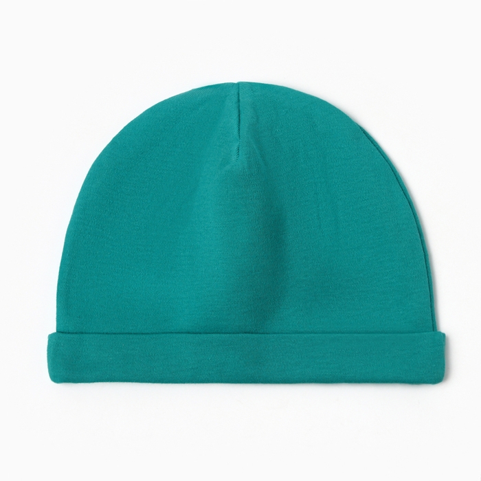 Новый год. Шапка детская MINAKU "New Year's cars", цвет зеленый, размер 38