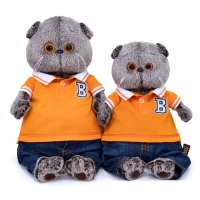 Мягкая игрушка «Басик в джинсах и футболке поло», 25 см Мягкая игрушка «Басик в джинсах и футболке поло», 25 см
