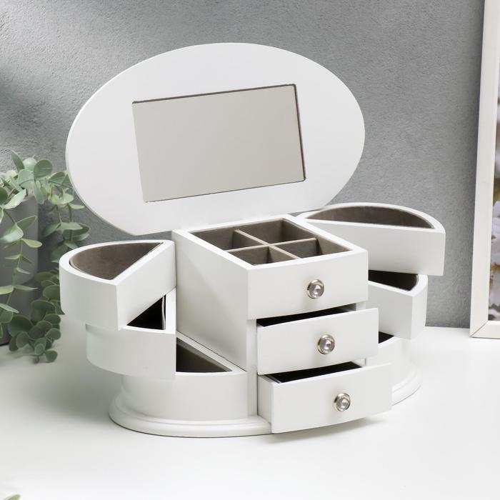 Шкатулка для украшений &laquo;Веер с раздвижными ящиками&raquo;, дерево, 26.3&times;14.2&times;13 см