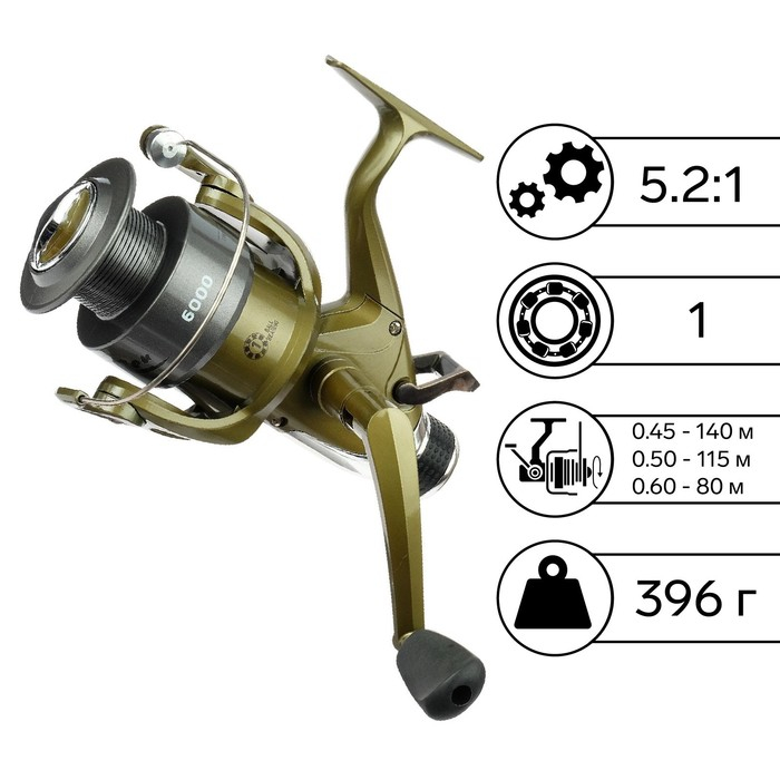 Катушка б/ин Helios ZEN 6000 BR, 1 подшипник, 5.2:1 Катушка б/ин Helios ZEN 6000 BR, 1 подшипник, 5.2:1