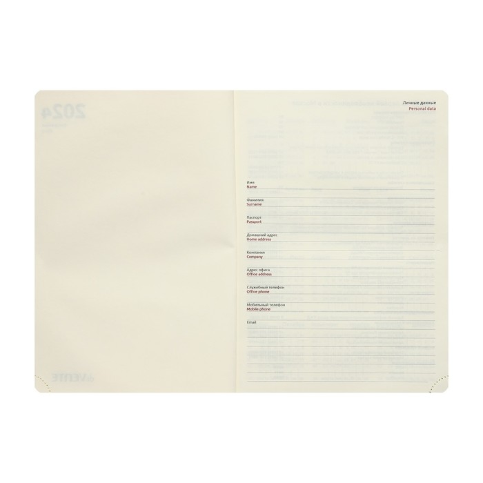 Ежедневник датированный 2024 A5 176 листов, deVENTE.I Love Cat, твёрдая обложка из искусственной кожи, тиснение фольгой, ляссе, кремовый блок 70 г/м2, мятный