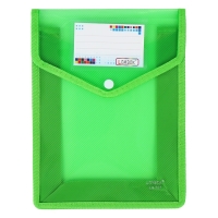 Папка-конверт на кнопке А5, 500 мкр, с расширением, вертикальная, карман для визиток, МИКС Папка-конверт на кнопке А5, 500 мкр, с расширением, вертикальная, карман для визиток, МИКС