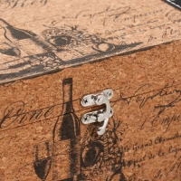 Шкатулка дерево кожзам под пробку "Винная лавка" 24х14х12 см Шкатулка дерево кожзам под пробку "Винная лавка" 24х14х12 см