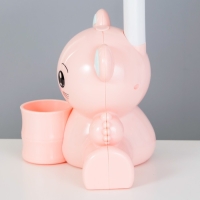 Настольная лампа "Мишка" LED 4Вт нежно-розовый 15х28,5х46 см RISALUX