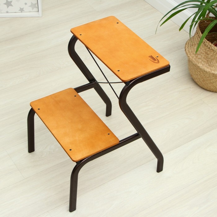 Табурет-стремянка &laquo;Конёк&raquo;, 44,5&times;42&times;56,5 см, цвет медный антик