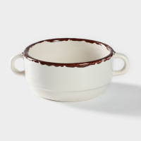 Бульонница фарфоровая Antica perla, 300 мл, d=11,5 см, цвет белый Бульонница фарфоровая Antica perla, 300 мл, d=11,5 см, цвет белый