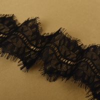 Кружево реснички, 85 мм × 9 ± 0,5 м, в бобине 3 шт по 3 м, цвет чёрный Кружево реснички, 85 мм × 9 ± 0,5 м, в бобине 3 шт по 3 м, цвет чёрный