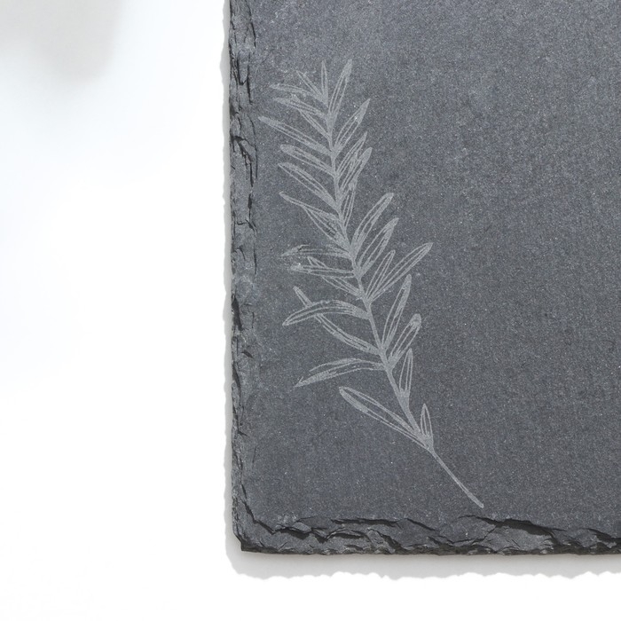 Доска для подачи из сланца &laquo;Розмарин S&raquo;, 20&times;15 см