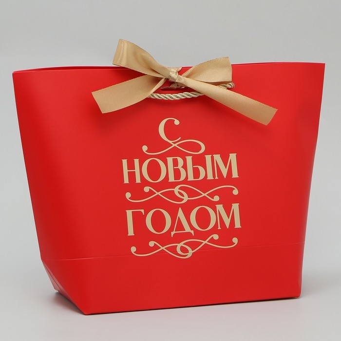 Пакет подарочный новогодний &laquo;Новогодние праздники&raquo;, 19 х 20 х 9 см, Новый год
