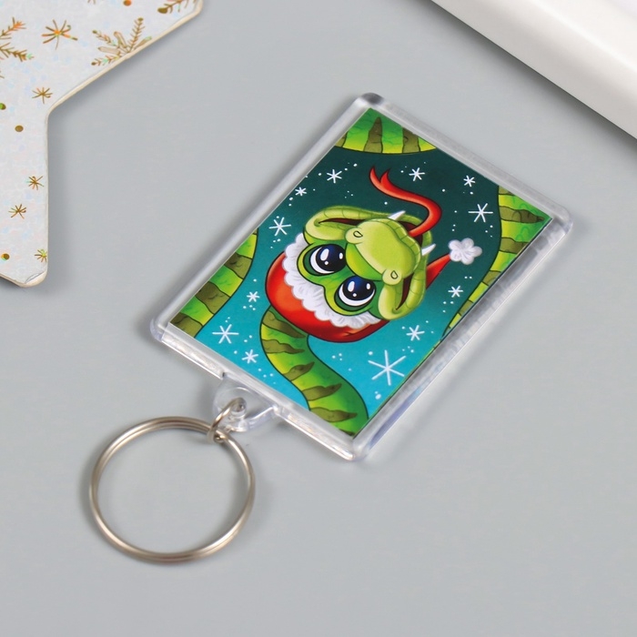Новогодний брелок Новогодний брелок "В шапочке" 3,5х5 см