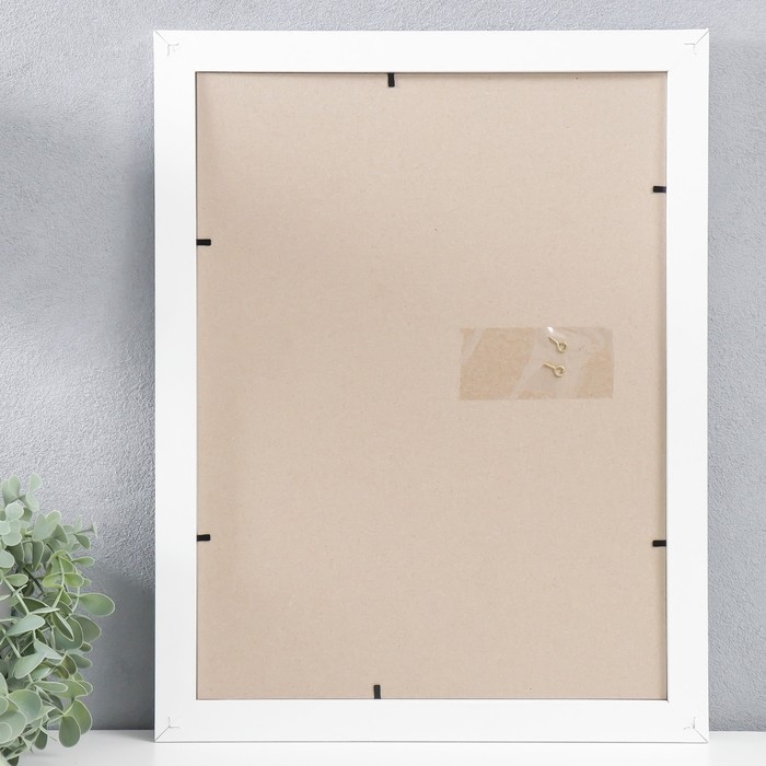 Рамка для фото МДФ 30х40см "Trend", белая (пластиковый экран)