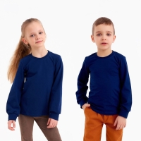 Лонгслив детский MINAKU: Basic line цвет темно-синий, рост 122 Лонгслив детский MINAKU: Basic line цвет темно-синий, рост 122