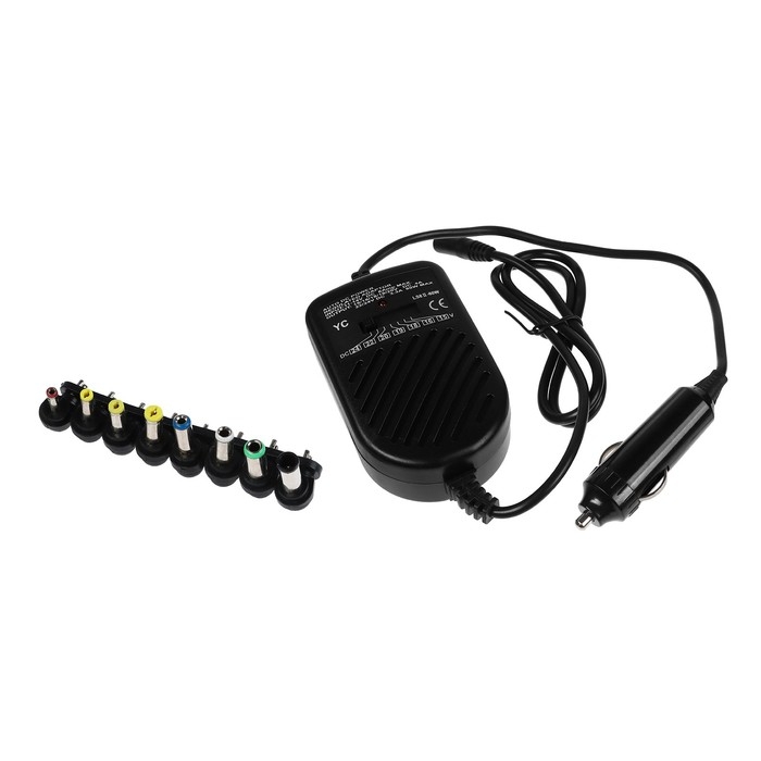 Зарядник для ноутбука от сети автомобиля 12 В, 80 Вт, 8 переходников Зарядник для ноутбука от сети автомобиля 12 В, 80 Вт, 8 переходников