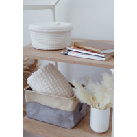 Корзина для хранения плетёная ручной работы LaDо́m «Бэлл», 25×25×15 см, цвет белый Корзина для хранения плетёная ручной работы LaDо́m «Бэлл», 25×25×15 см, цвет белый