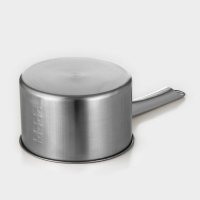 Ковш из нержавеющей стали &laquo;Базис&raquo;, 1,2 л, d=16 см, с мерной шкалой, металлическая ручка