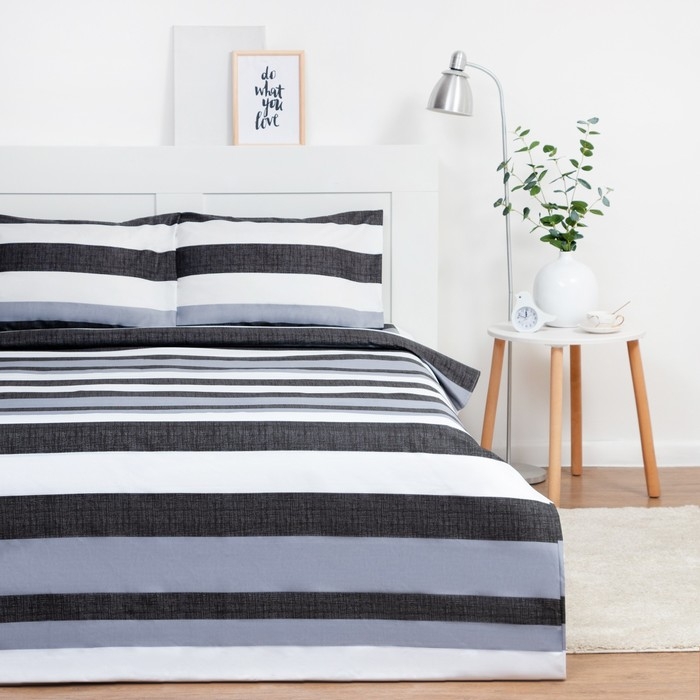Постельное бельё Экономь и Я Дуэт «Полосы» 143*215см-2шт, 215*240см, 50*70см-2шт Постельное бельё Экономь и Я Дуэт «Полосы» 143*215см-2шт, 215*240см, 50*70см-2шт